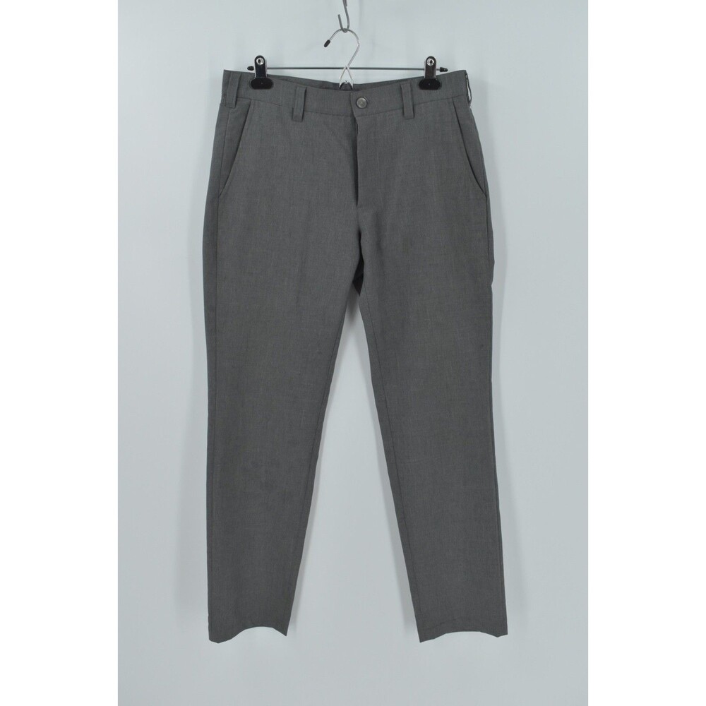 Bluffworks Original Travel Pants Mens 31x32 Regular Fit Gray Tech Chino